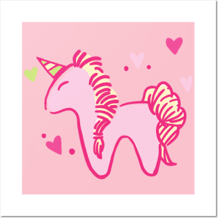 Valentine's Unicorn Posters and Art